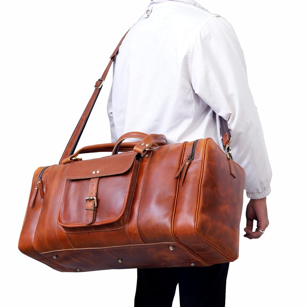 Voyager Buffalo Leather Duffel