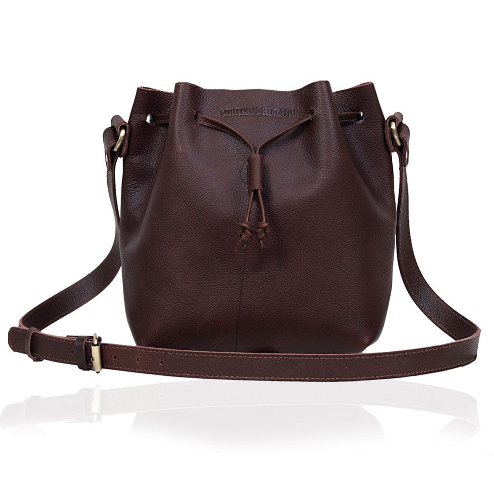 Bella Leather String Bucket Bag