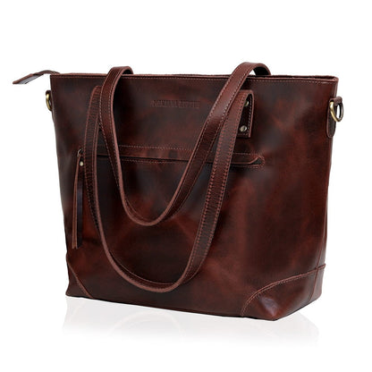 Eva Leather Zip Tote