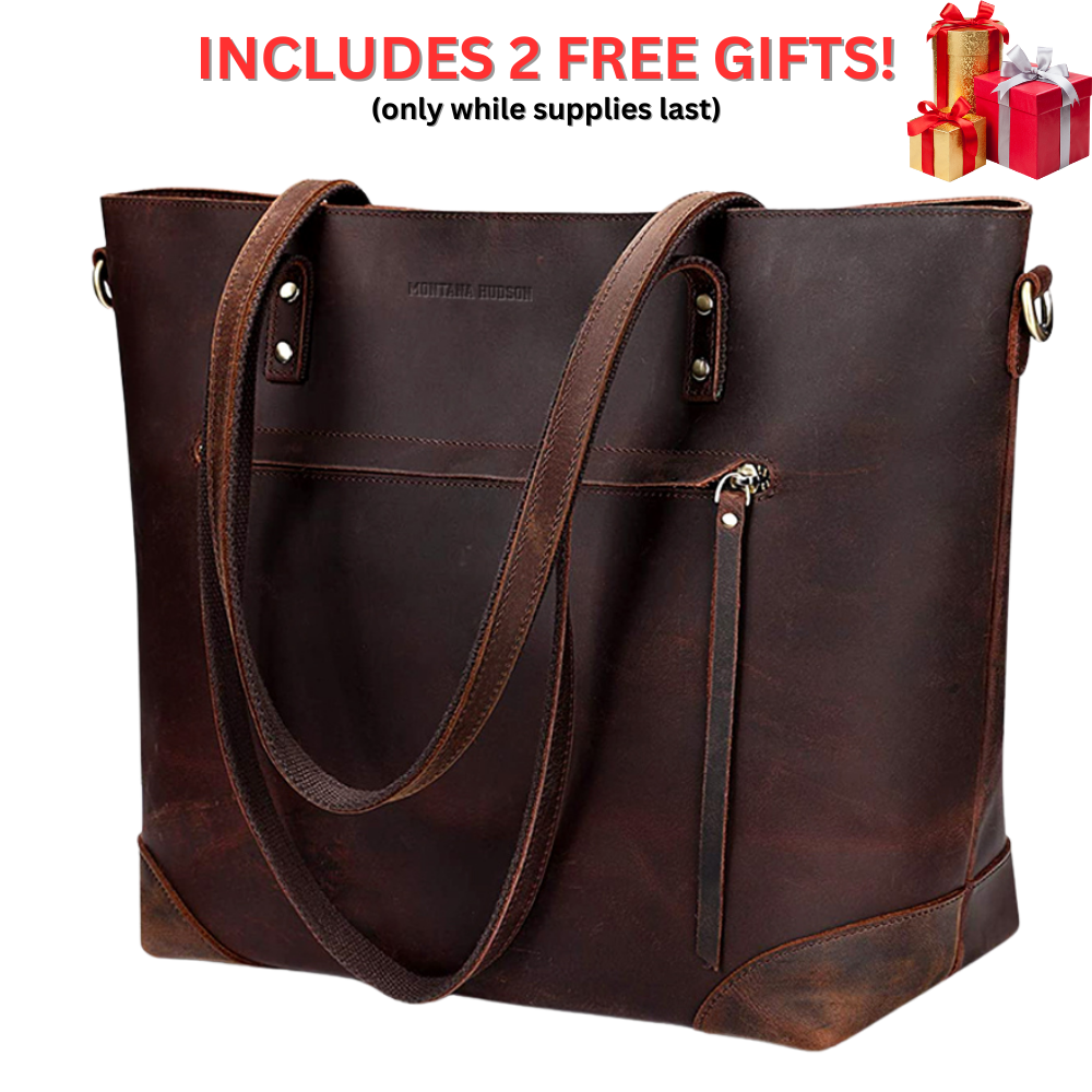 Montana Hudson leather tote bag high quality