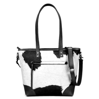 Emily Cowhide Hair Zip Tote