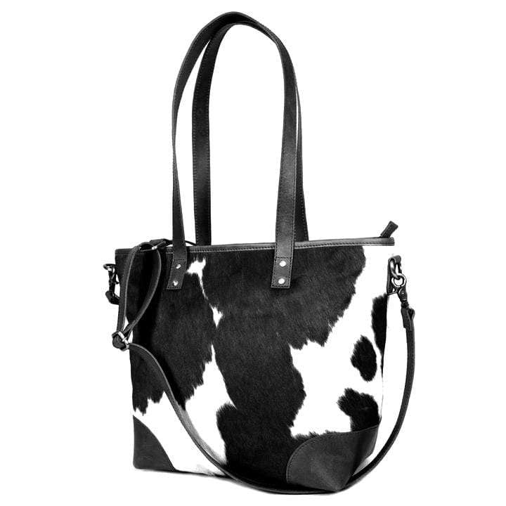 Emily Cowhide Hair Zip Tote