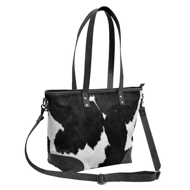 Emily Cowhide Hair Zip Tote