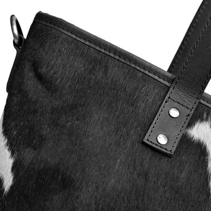 Emily Cowhide Hair Zip Tote