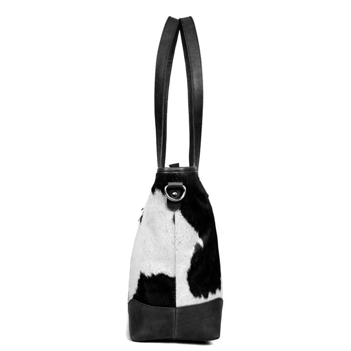 Emily Cowhide Hair Zip Tote