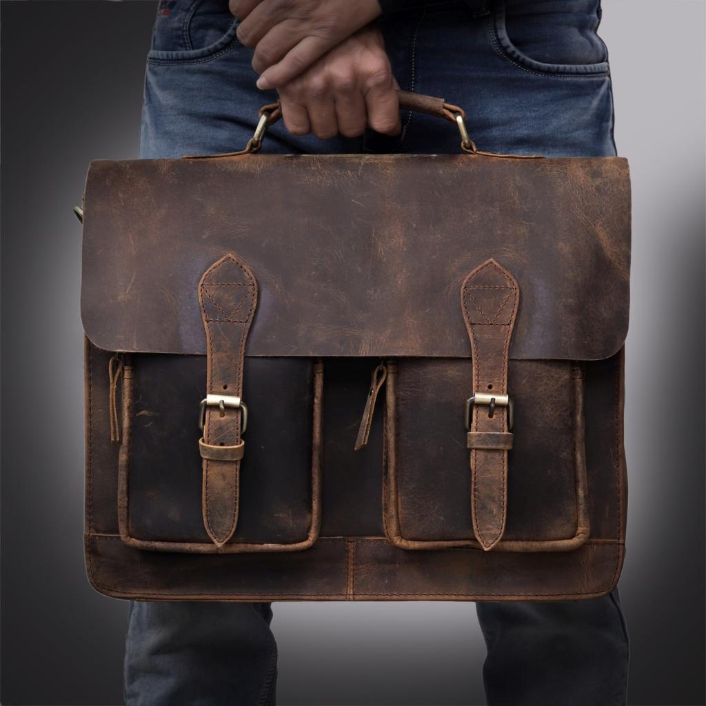 Jameson Leather Messenger Bag