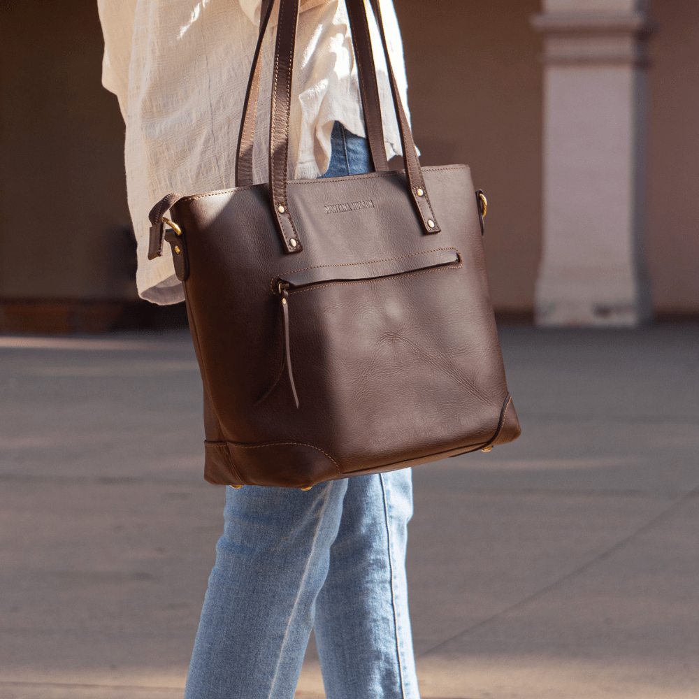 Eva Leather Zip Tote