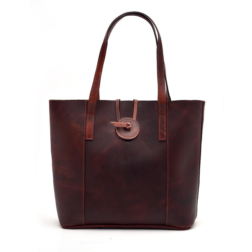 Savannah Leather Tote + FREE Matching Wallet & Vanity Bag