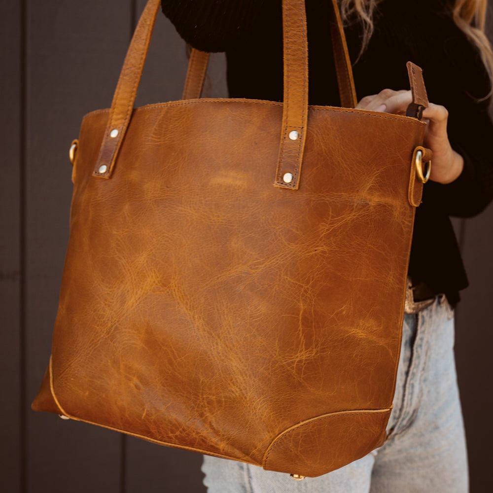 Eva Leather Zip Tote