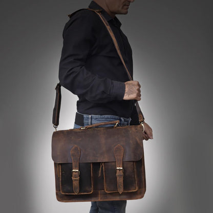 Jameson Leather Messenger Bag