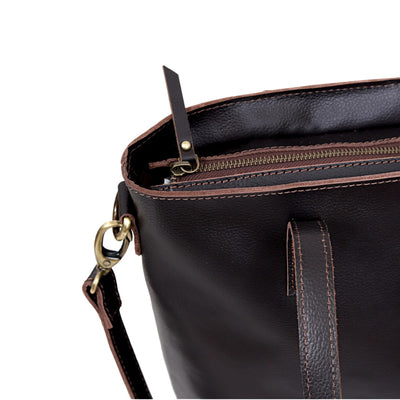 Harper Leather Zip Tote