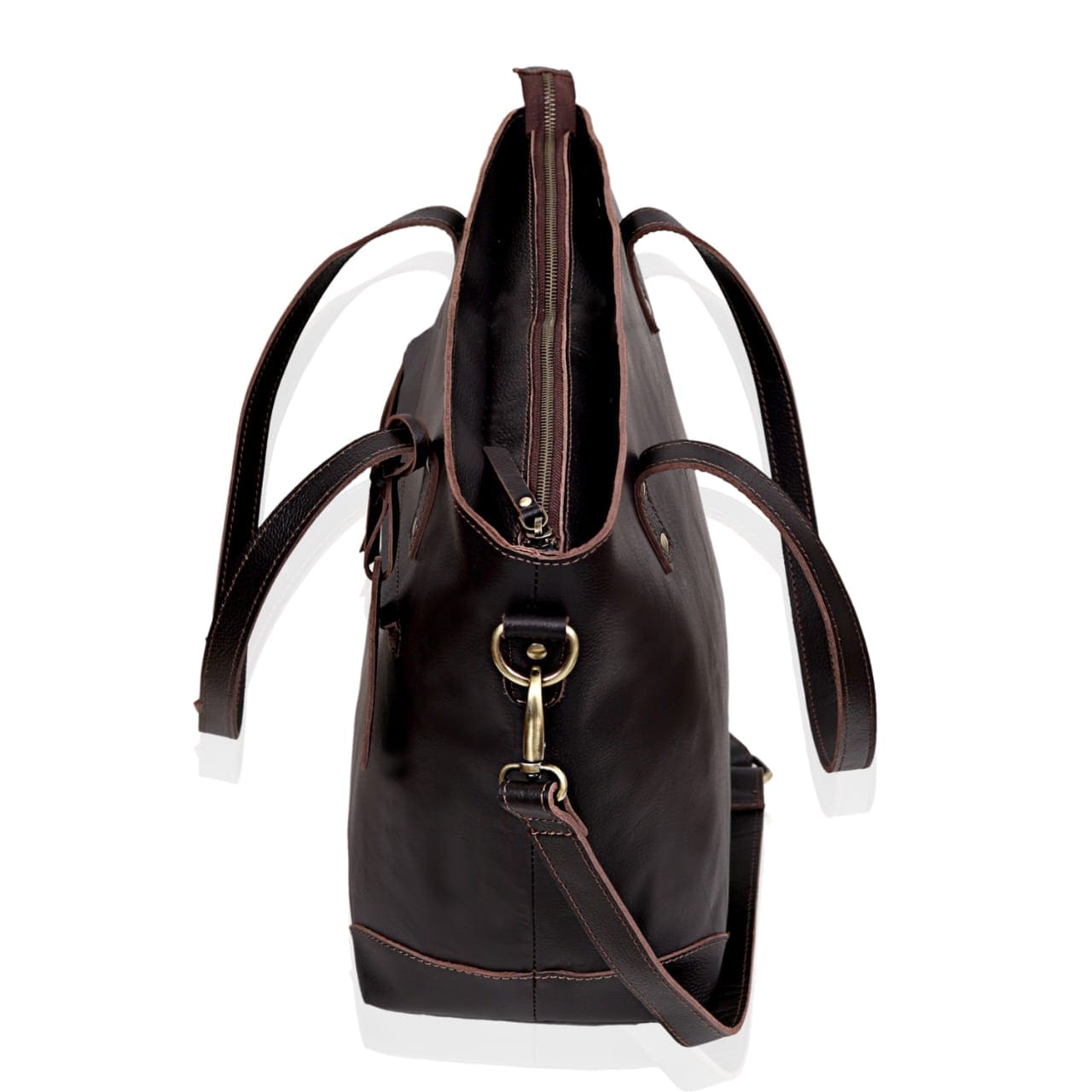 Harper Leather Zip Tote