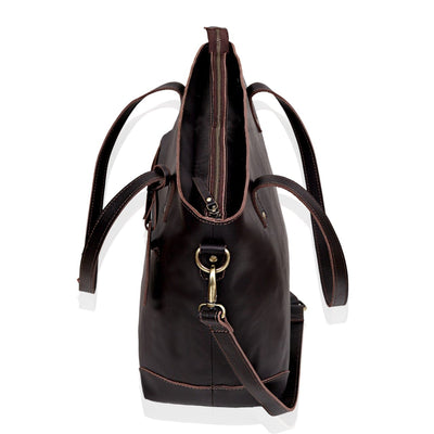 Harper Leather Zip Tote